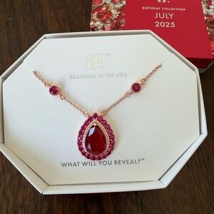 Bomb Party July 2025 NK64231 Light of the Summer Stars Ruby Pendant Necklace